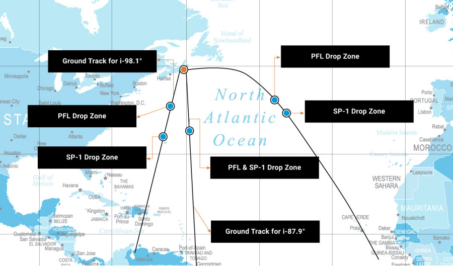 Spaceport Nova Scotiaの位置関係（出典：MLS）