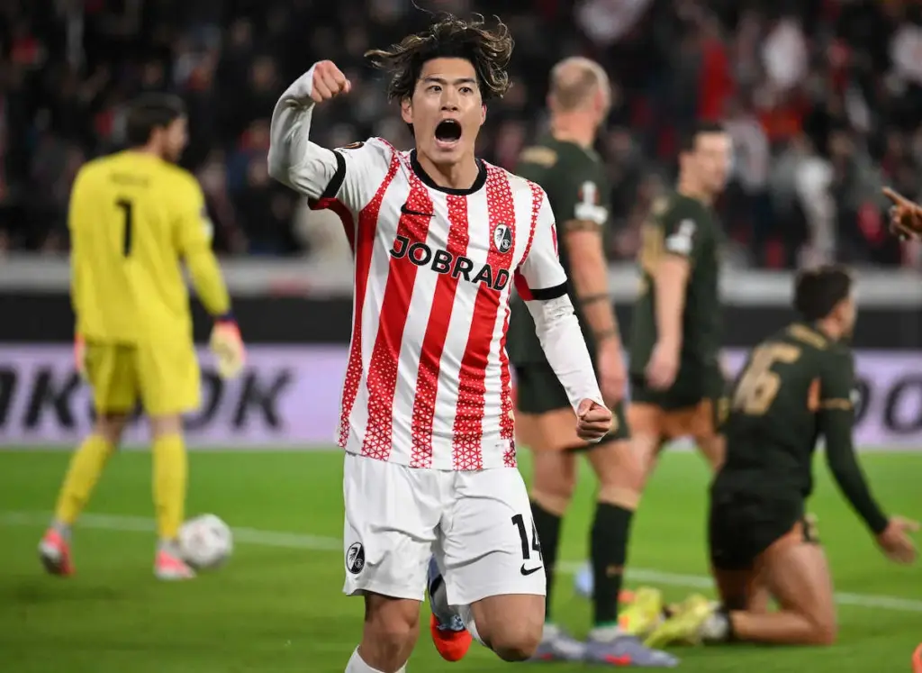 フライブルク・鈴木唯人　ドイツ1部初ゴール！リーグ戦8試合ぶり先発で鋭い右足ボレー弾 - スポニチ Sponichi Annex サッカー