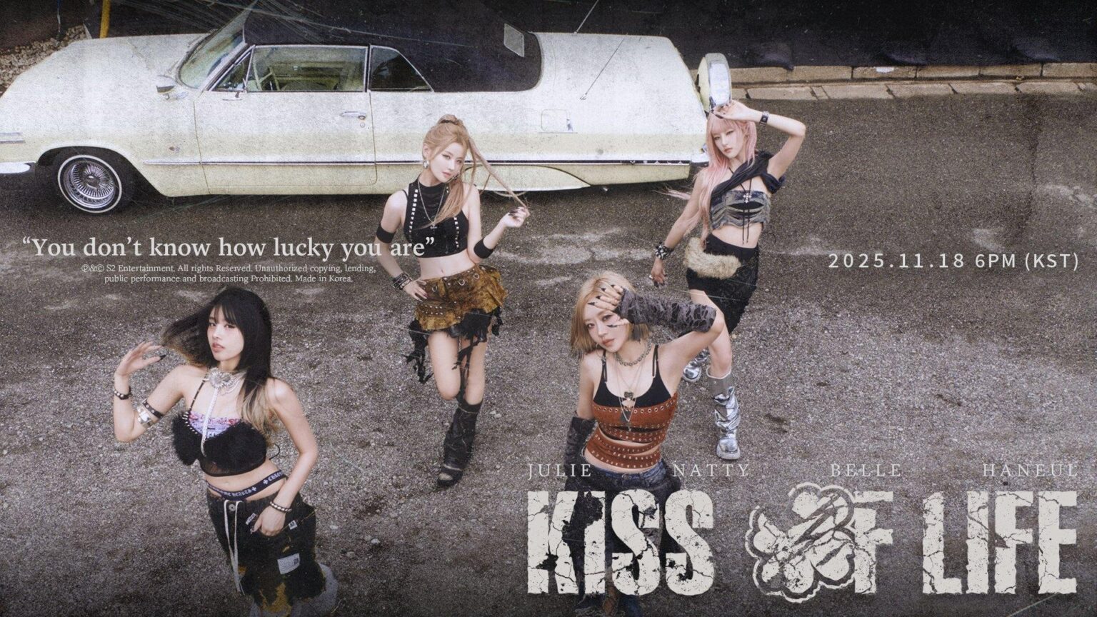 KISS OF LIFE、新曲「Lucky」の韓国語バージョンを11月18日にリリース！予告ポスターが公開（Kstyle） - Yahoo!ニュース