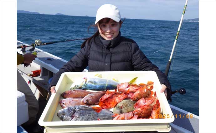 【沖釣り釣果速報】良型マダイに2kg超浮上！五目釣りでヒメダイ・ハチビキなど多彩にヒット（愛知・静岡）