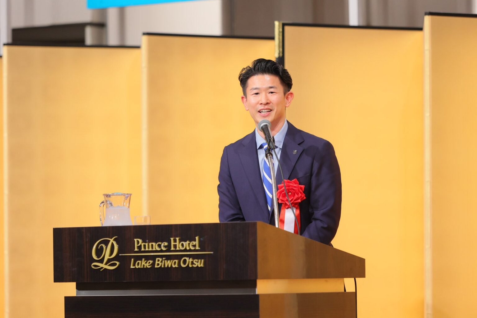 大津商業高校の創立120周年記念式典で原代表が記念講演 | 滋賀レイクス