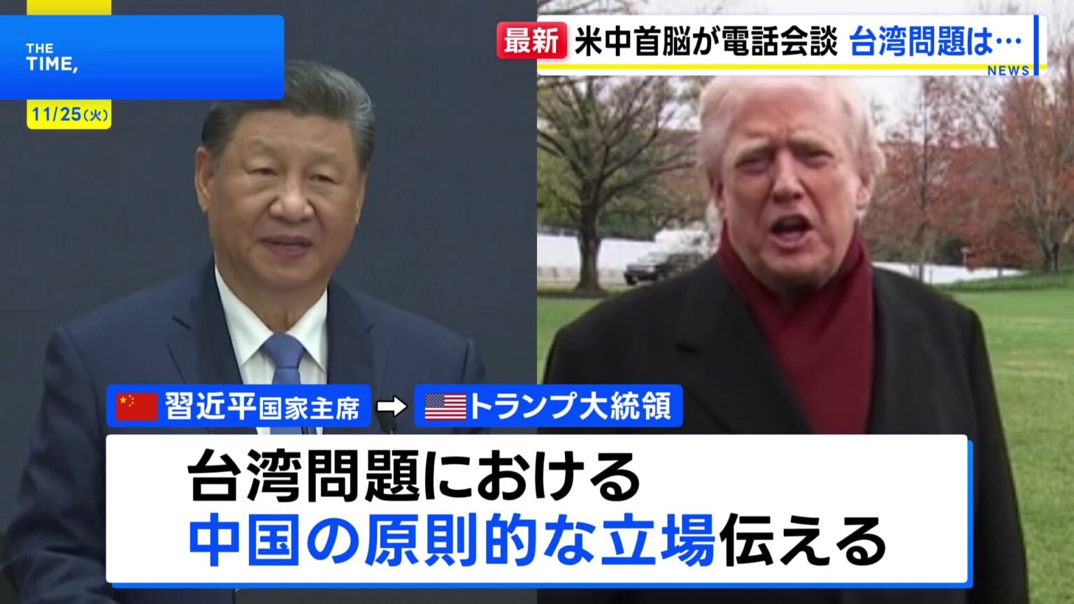 米中首脳が電話会談 習主席、台湾問題における中国の原則的な立場を主張(TBS NEWS DIG Powered by JNN) 米中首脳が電話会談 習主席、台湾問題における中国の原則的な立場を主張(TBS NEWS DIG Powered by JNN)