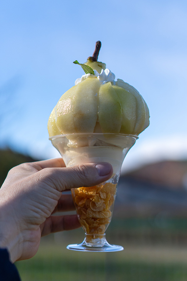 これがラフランスパフェ!