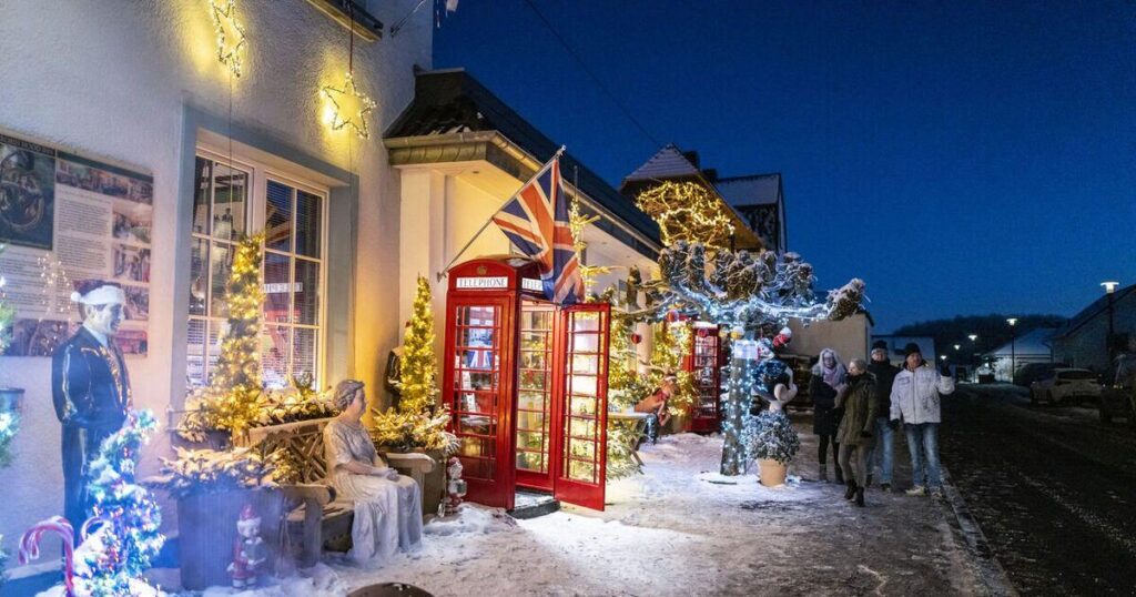 ドイツ人が大好きなフィッシュ アンド チップスが大好きなまさにイギリスのクリスマス マーケット