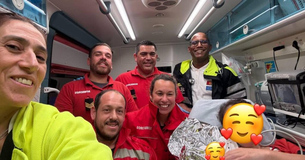 コインブラ産科病院で母親が帰宅してから2時間後に赤ちゃんが車の中で誕生
