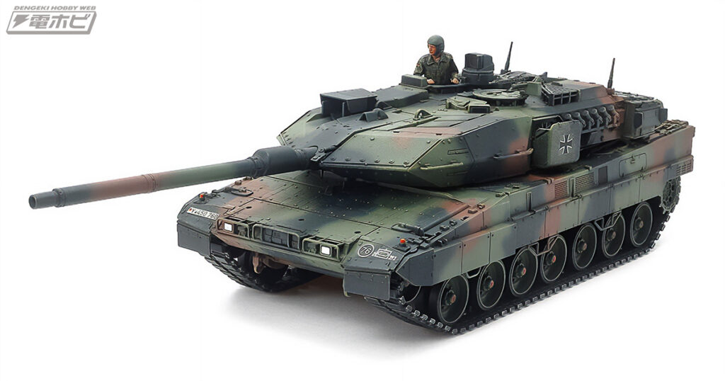 タミヤ「1/48 ドイツ連邦軍主力戦車 レオパルト2 A7V」プラモデルが2026年1月24日発売予定！「1/48 ミリタリーミニチュアシリーズ」初のドイツ連邦軍アイテム！