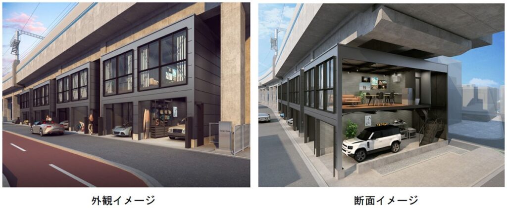 阪神電車の高架下空間で新たなライフスタイルを提案 青木駅～魚崎駅間に「ガレージハウス」を整備します セカンドハウスやオフィス、サービス店舗、趣味の部屋など“秘密基地”のような空間が誕生 | 阪急阪神不動産株式会社のプレスリリース