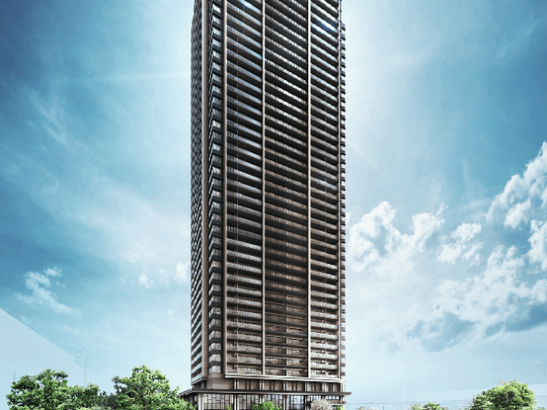 外観完成予想CG（出典：NTT都市開発「ウエリスタワー枚方楠葉」）