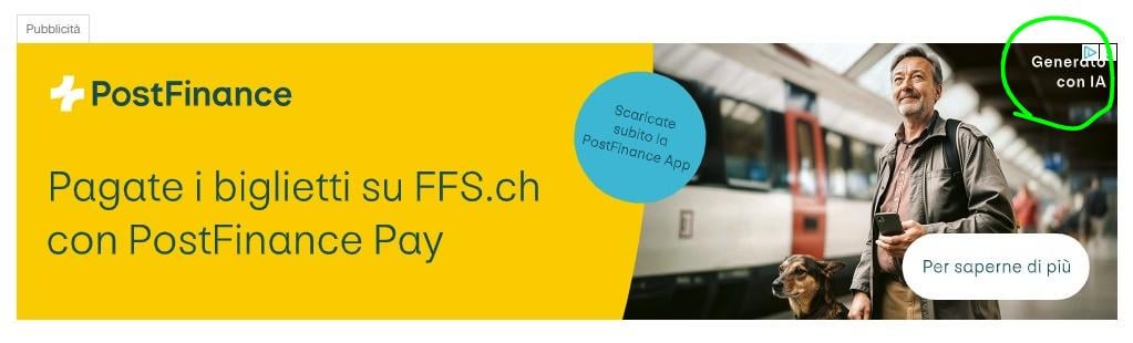 PostFinance が広告に AI 生成画像を使用
