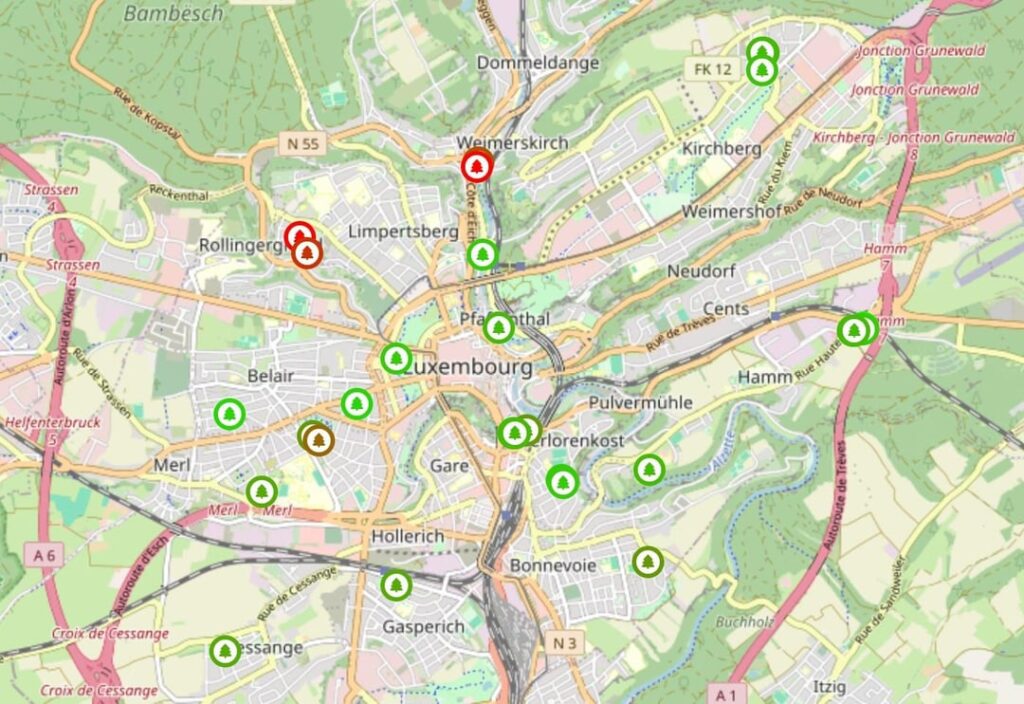 栗が食べたかったので、オープンデータを使用して市内の 33 本の栗の木すべてをマッピングし、なんとか 1 個の (しかしおいしい) 木の実を見つけることができました。