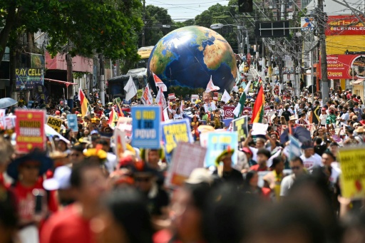 Massive march in Brazil marks first big UN climate protest in years