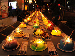 光 つながる 諏訪の国 アイスキャンドル2025