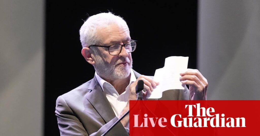 あなたの党は投票でその党名に選ばれます…あなたの党、ジェレミー・コービンが発表 – 英国政治ライブ
