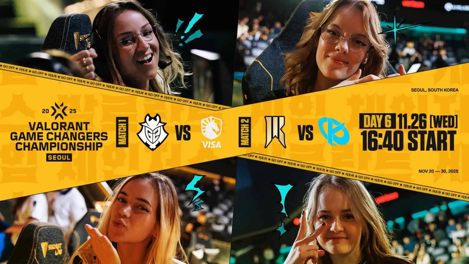 「VCT Game Changers Championship 2025」Day6 – Team Liquid BrazilがG2 Gozenに2-1で勝利、Shopify Rebellion GoldがKarmine Corpを2-1で下す