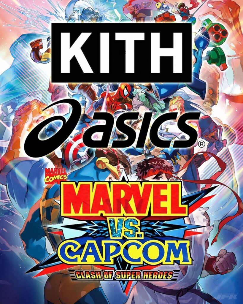 Kith x ASICS for Marvel vs. Capcom コラボスニーカーが11月より発売予定 Kith x ASICS for Marvel vs. Capcom コラボスニーカーが11月より発売予定