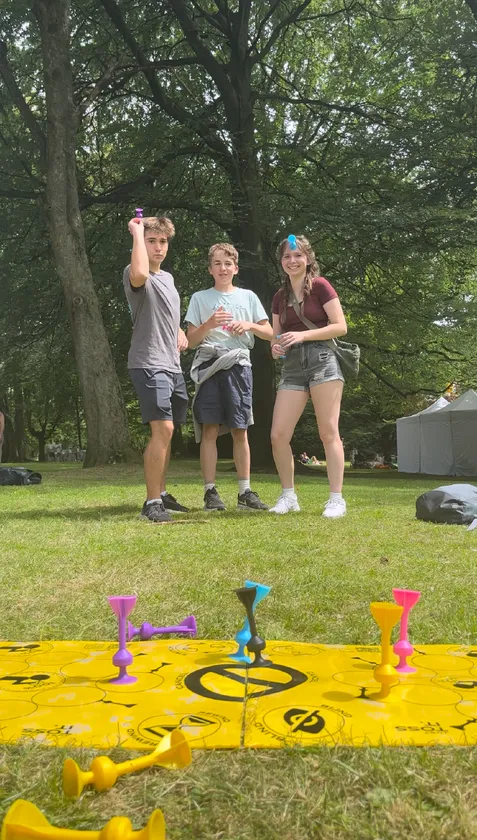 ボードを使えば公園でも遊べる！