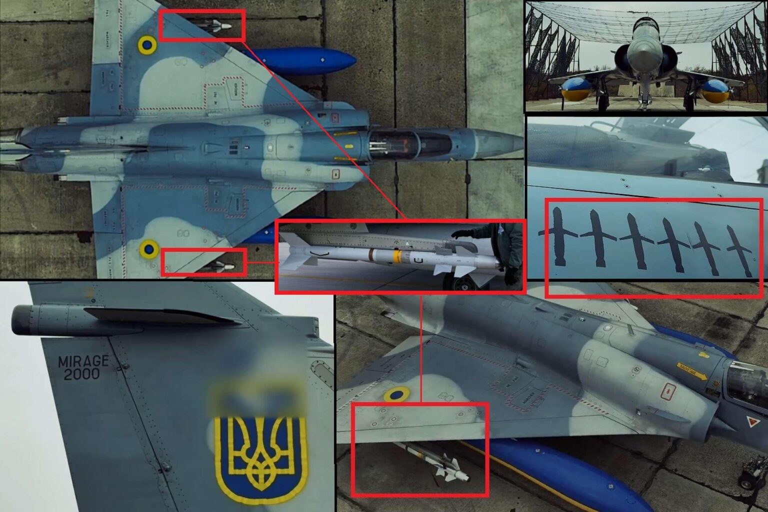 ウクライナのミラージュ2000戦闘機、ロシアの巡航ミサイル撃墜痕跡6発を表示