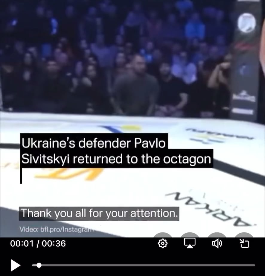最近の試合後の格闘家パブロ・シビツキー
