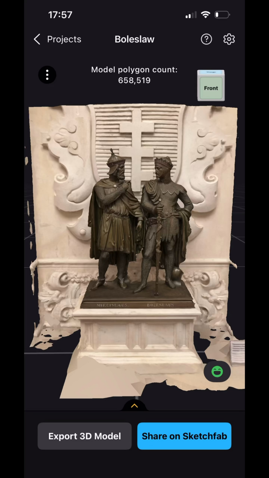 ヴィラヌフ宮殿での 3D 写真測量の試み