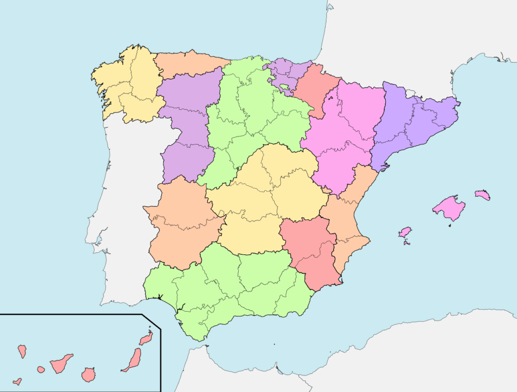 スペインの旧区画について何も知らないなら、あなたはスペイン人ではありません。