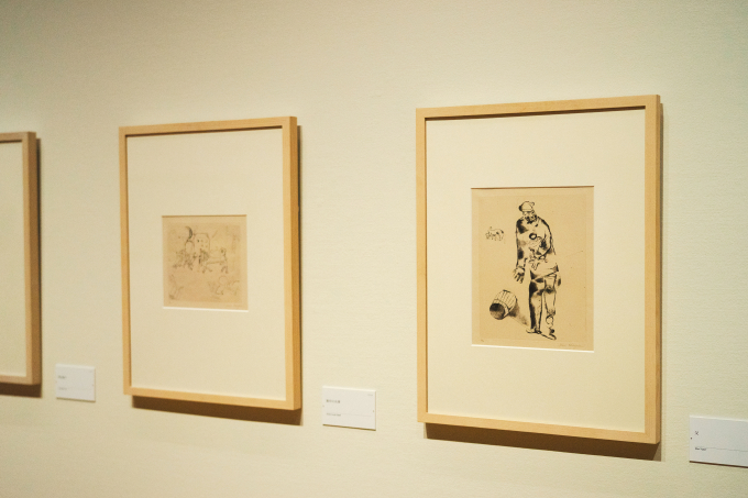 展示会場よりマルク・シャガール『わが生涯』1923年刊 宇都宮美術館神や王族ではなく、個人史を描いたシャガールの試みは当時画期的だった。