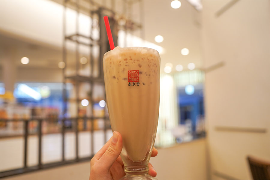 「春水堂」のモーニング「台湾満喫set」で飲むことができる「香醇ミルクティー」（10月23日10時頃／Lmaga.jp撮影）
