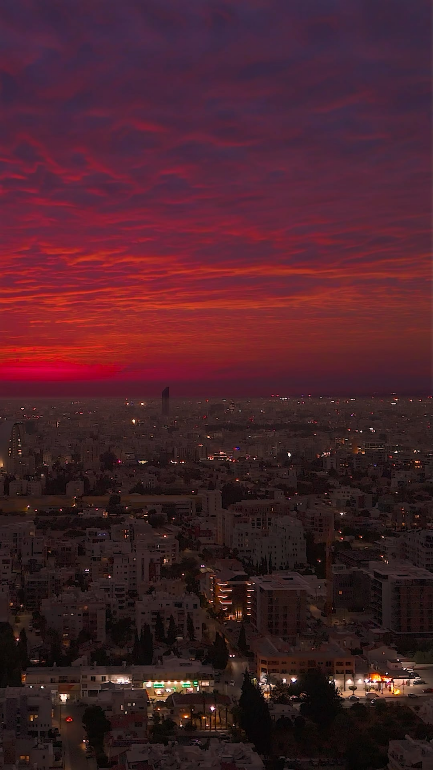 昨日のリマソールの夕日