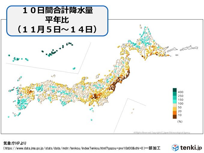 関東~東北は平年を下回る降水量 仙台は昨日までの10日間で0ミリ 空気乾燥に注意 | ニコニコニュース 関東~東北は平年を下回る降水量 仙台は昨日までの10日間で0ミリ 空気乾燥に注意 | ニコニコニュース