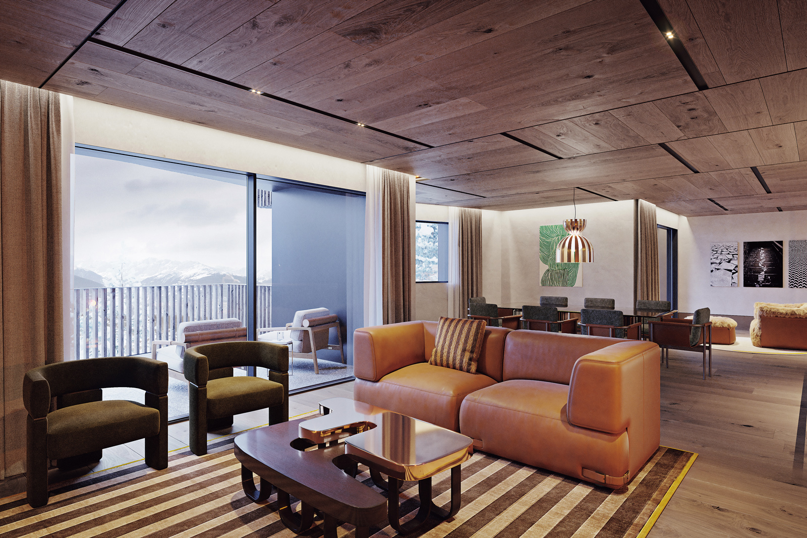 「フェンディ プライベート レジデンス」リビング