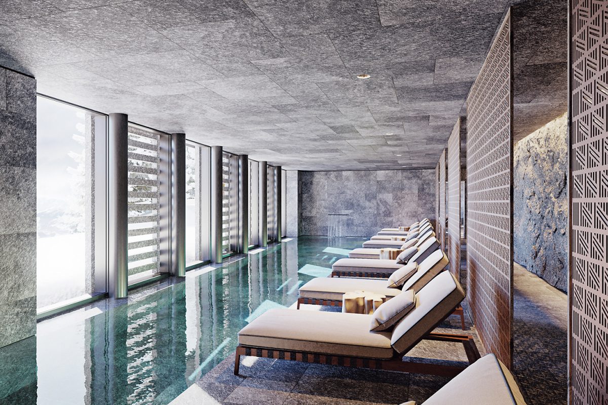 「フェンディ プライベート レジデンス」プール