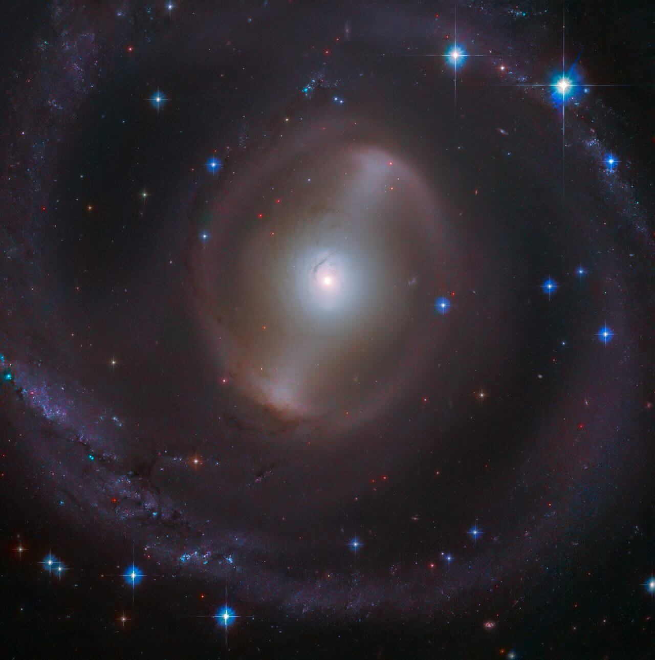 ハッブル宇宙望遠鏡（HST）が観測した棒渦巻銀河「NGC 2711」（Credit: ESA/Hubble & NASA, J. Dalcanton; Acknowledgement: Judy Schmidt (Geckzilla)）
