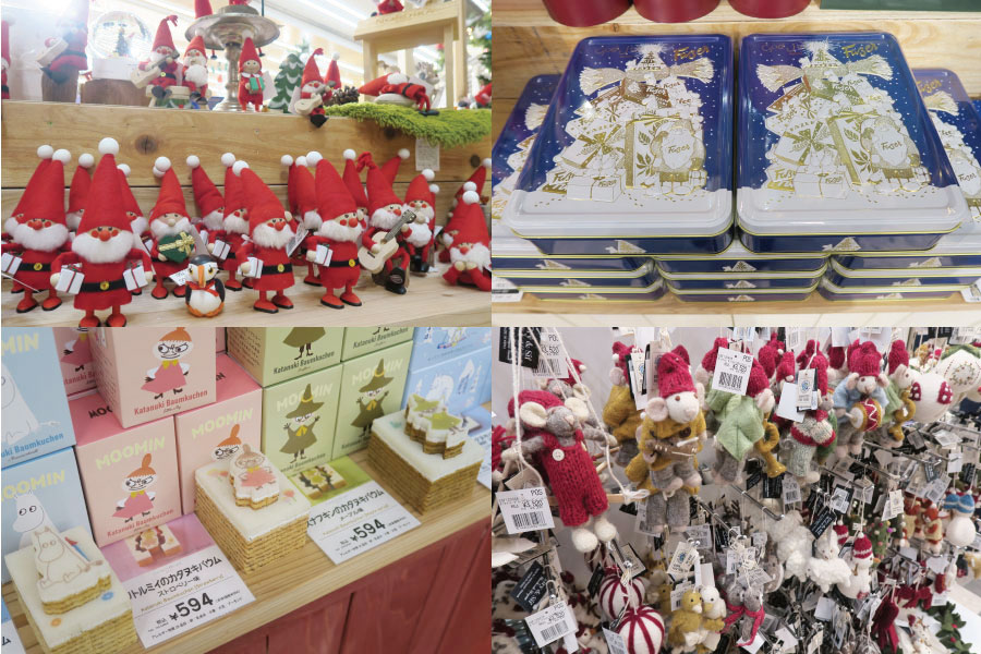 （左上）「ニッセ」人形など、『北欧のクリスマスマーケット』に並ぶアイテム（Lmaga.jp撮影）