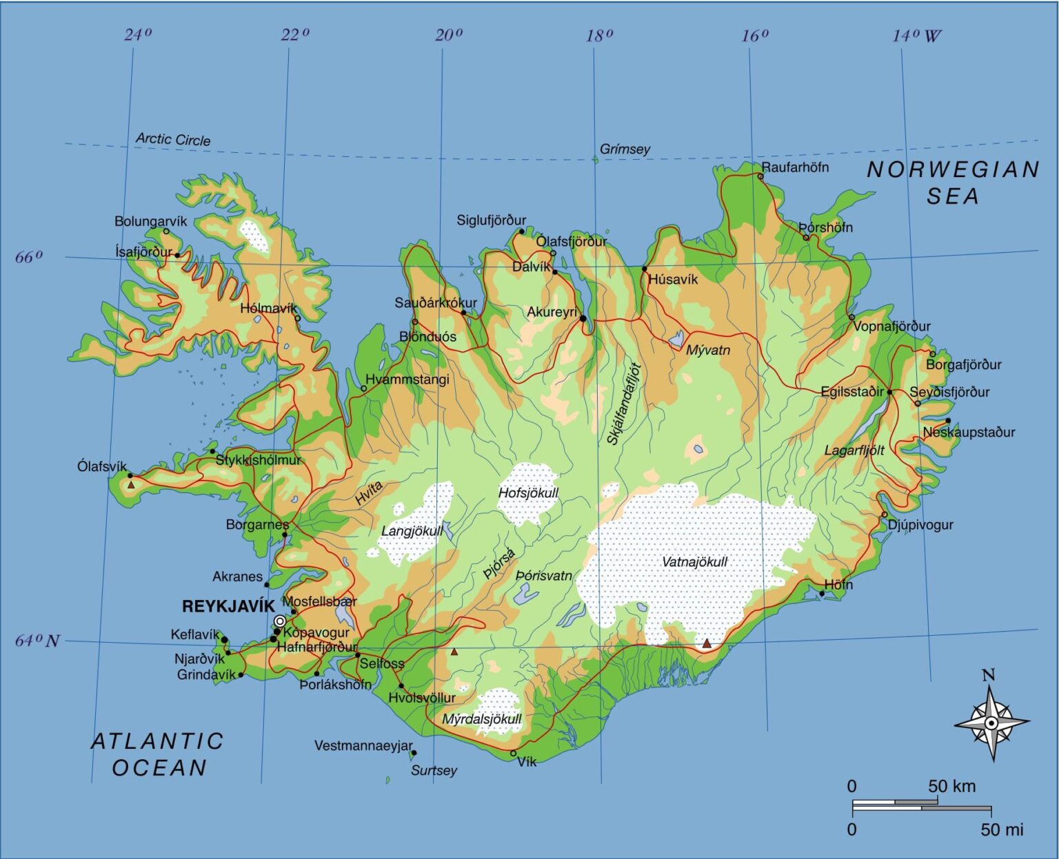 あなたにとってアイスランドの地図はどのように見えますか?ずっと馬に似てると思ってた
