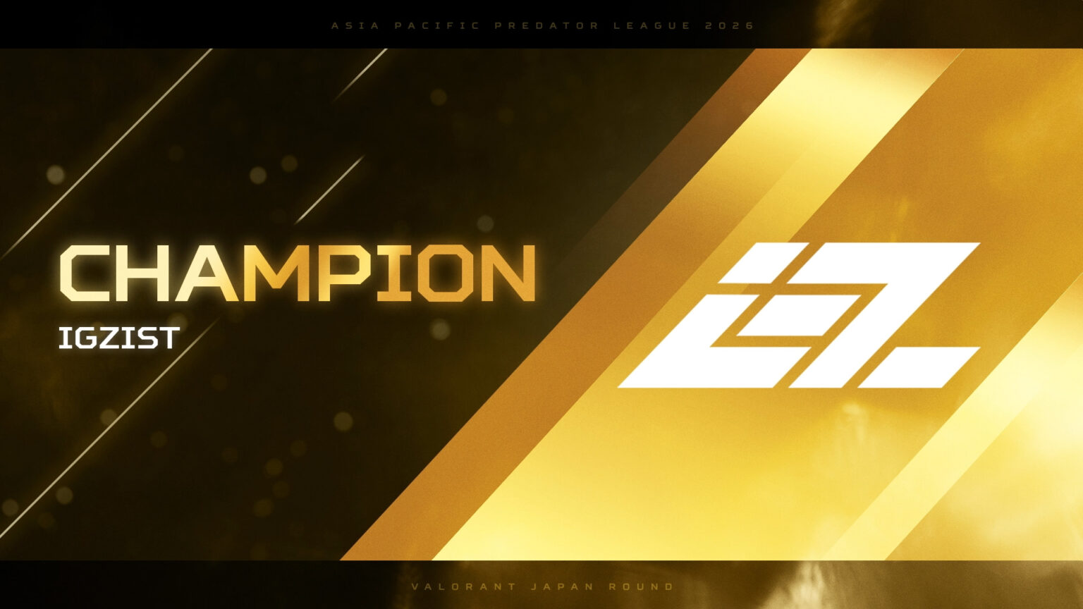 「IGZIST」優勝『Predator League 2026 VALORANT Japan Round』インド開催の本戦出場権獲得