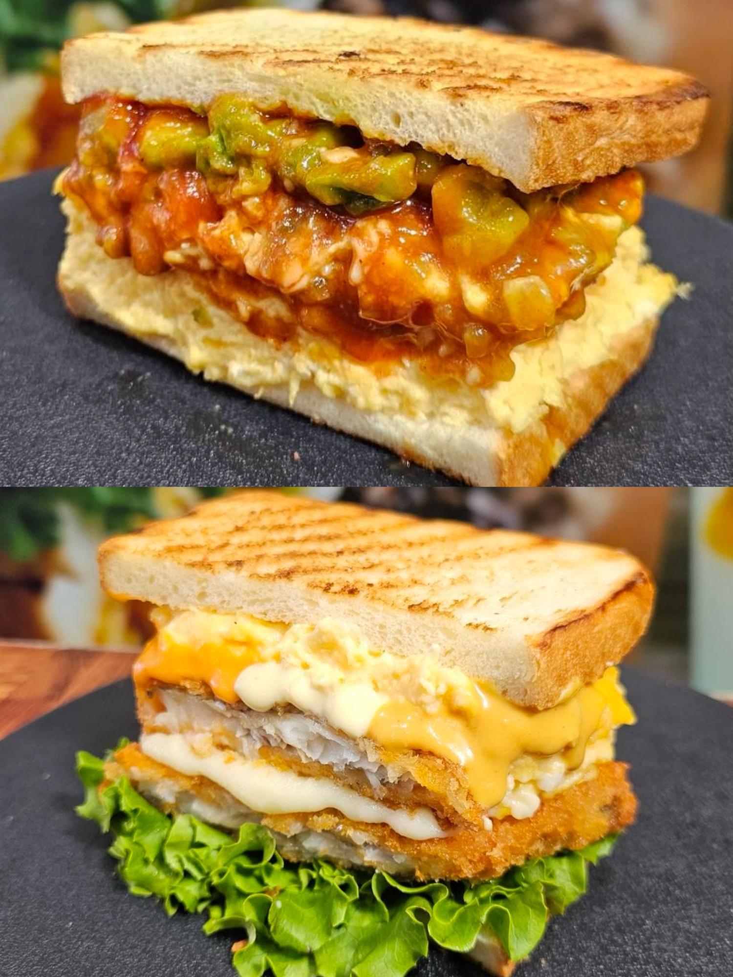 グランフロント大阪店で販売中のオリジナルホットサンド。