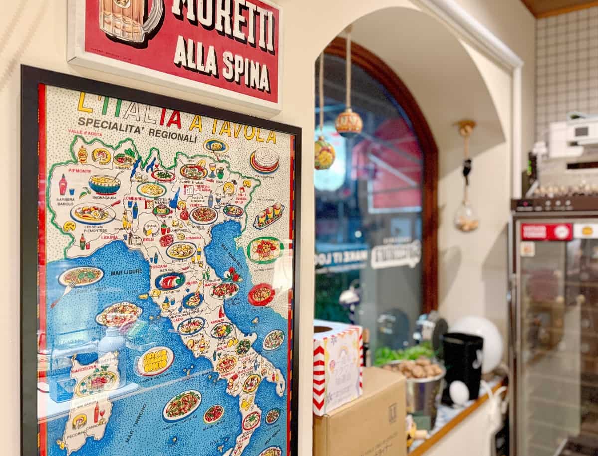 お店にあるパスタの種類は20種類以上！イタリア全土の郷土料理が味わえます