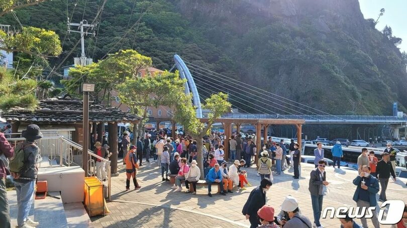鬱陵島の船着場(c)news1