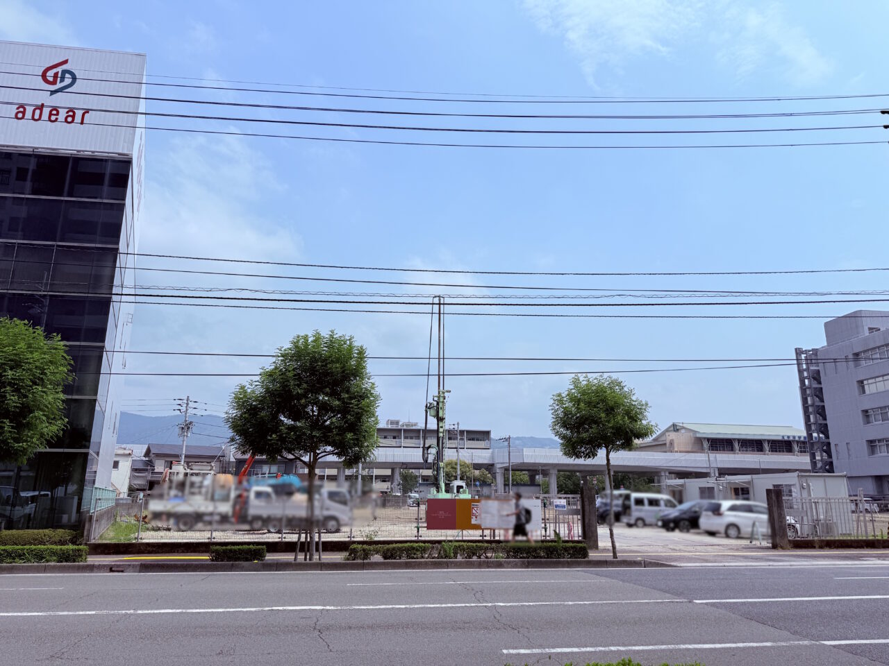 2025年7月初旬の高知市北本町のJT跡地の様子