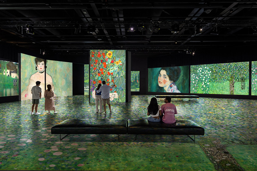 『クリムト・アライブ 大阪展』の空間イメージ