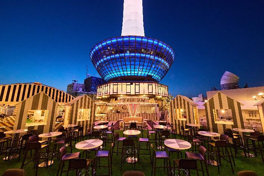 「TOWERLAND –ROOFTOP BAR & BBQ–」の空間イメージ
