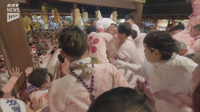 西日本屈指の荒祭 防府天満宮で御神幸祭 5000人の裸坊が参加