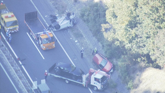山陽道で多重事故　車両 計10台関係か　けが人10人以上　西条IC〜高屋JCT（上り）通行止めは解除　広島