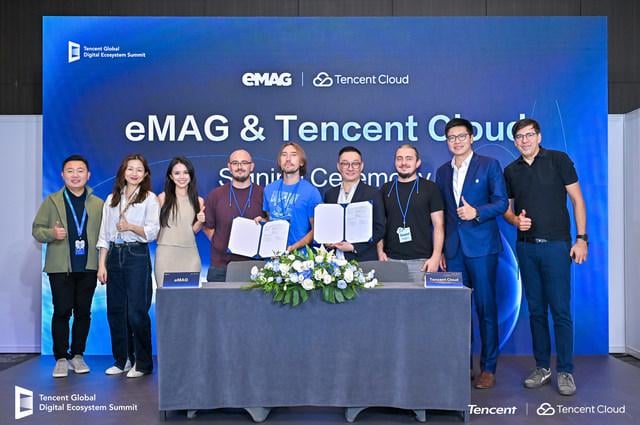eMAG がクラウドおよび AI サービスに関して中国の巨大企業 Tencent と最後に契約
