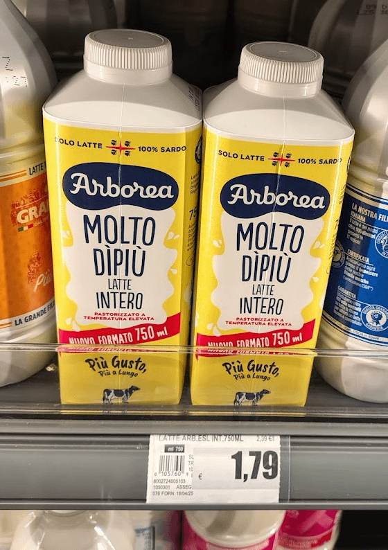 牛乳の含有量が減り始めたため、価格は上昇し続けています
