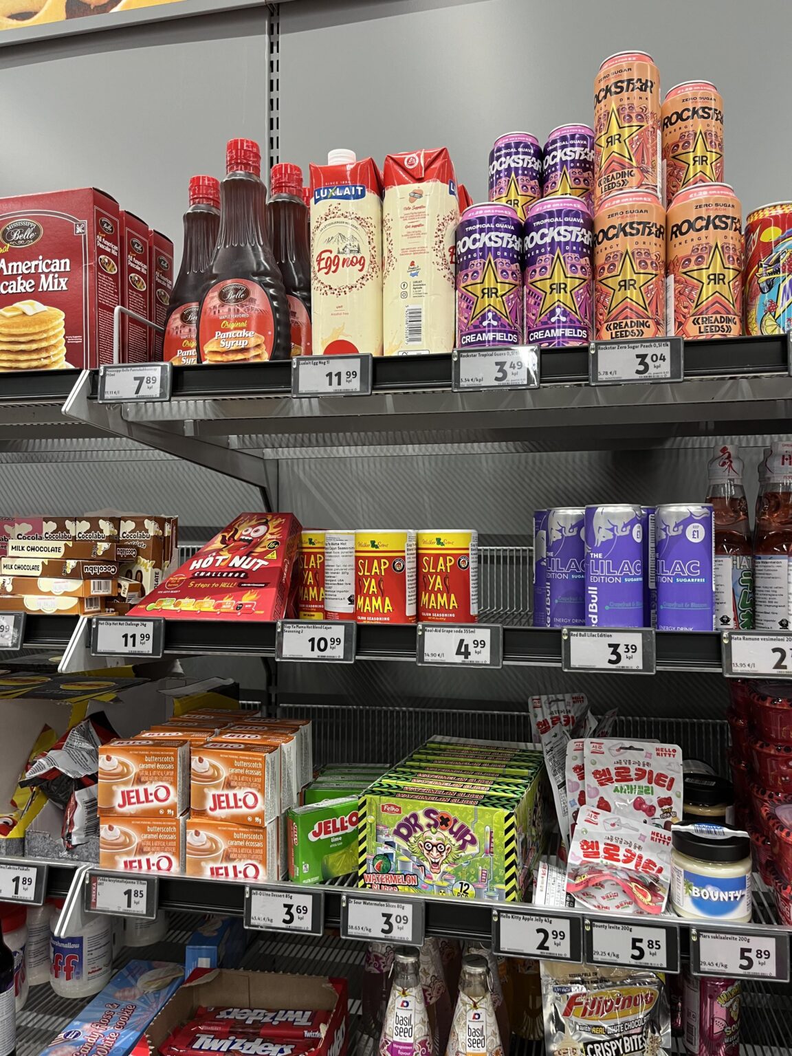 フィンランドからこんにちは。人口 17K の町にある地元のスーパーマーケットが、世界の味に献身的に取り組んでいるルクセンブルクを代表しています。