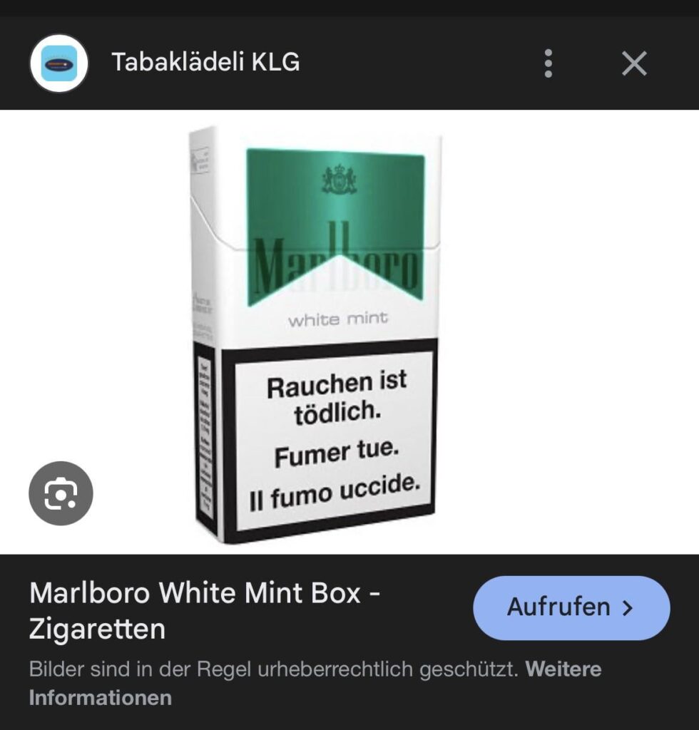 誰かこのメンソールの吸い殻を 1 ～ 2 箱 DE に送ってくれませんか?喜んでもっとお支払いします:)
