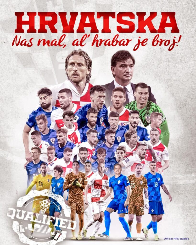 クロアチアのサッカーチームが再びワールドカップへの出場権を獲得しました!選手と監督、おめでとうございます。