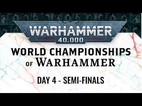 リアム・ヴァン・シッヘレン・ロジェは、今夜遅くに開催されるウォーハンマー 40k 世界選手権の決勝戦への出場権を獲得します。