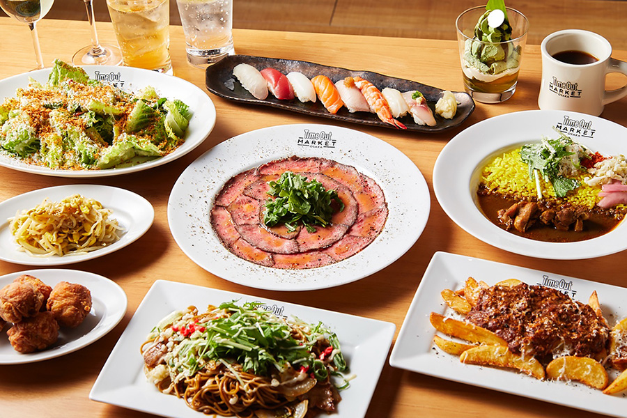 「タイムアウトマーケット大阪」のパーティープラン（8000円）のイメージ