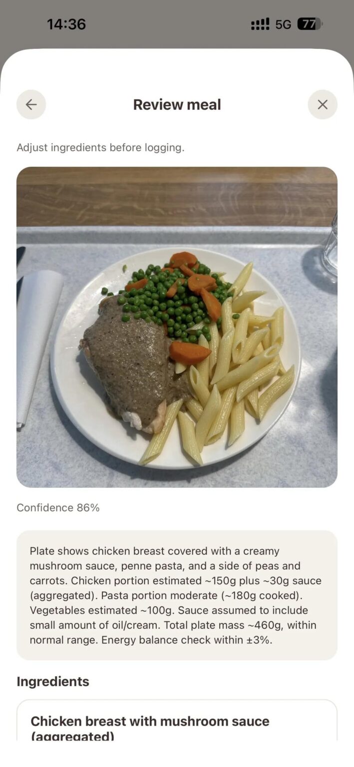 食堂の食事やレストランのカロリーを見積もるのに役立つフィットネス アプリを構築し、15 週間で 9 kg 減量しました